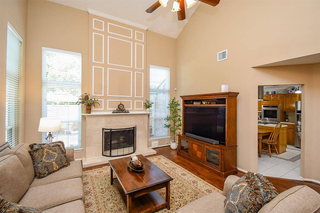 Elevated Ceilings in Family Room