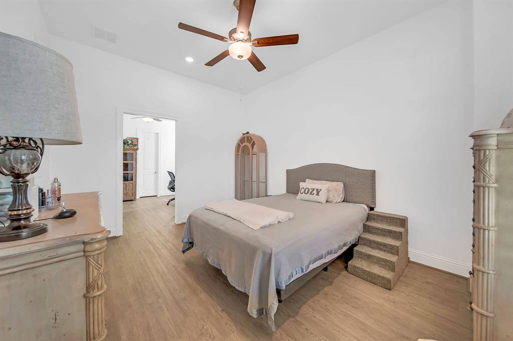The Next-Gen Bedroom is spacious and has a large walk-in closet.