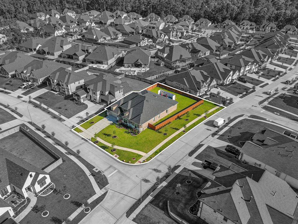 This corner lot is beautifully landscaped offering great curb appeal!