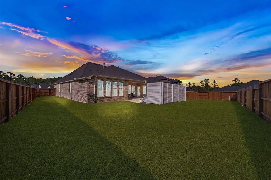 Enjoy a relaxing evening on the covered patio.