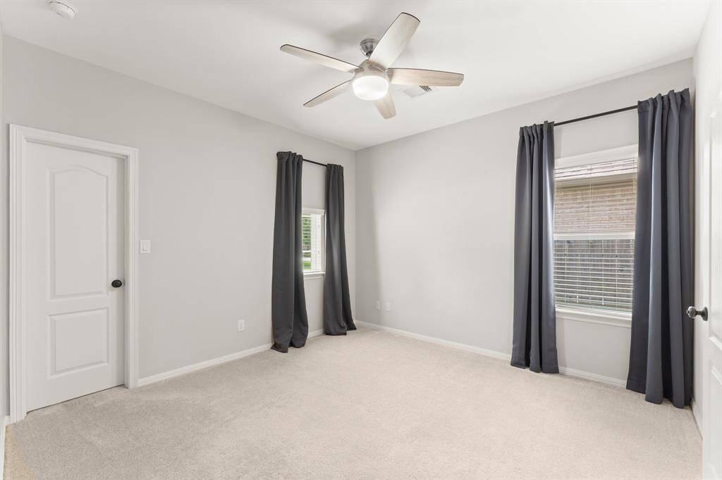 Spacious secondary bedrooms