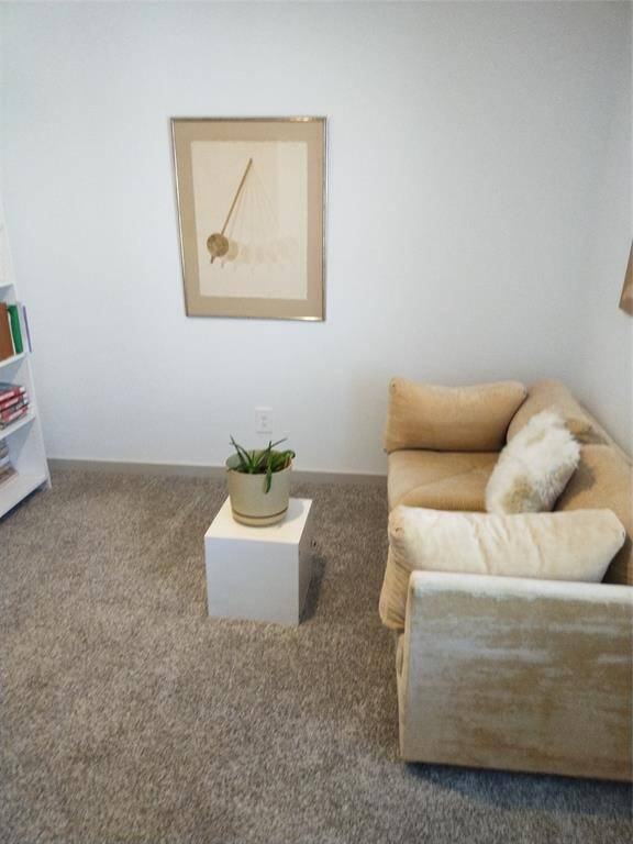 Bedroom used as a library.