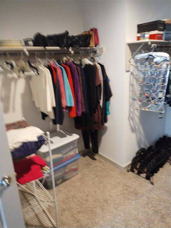 More space in primary closet.