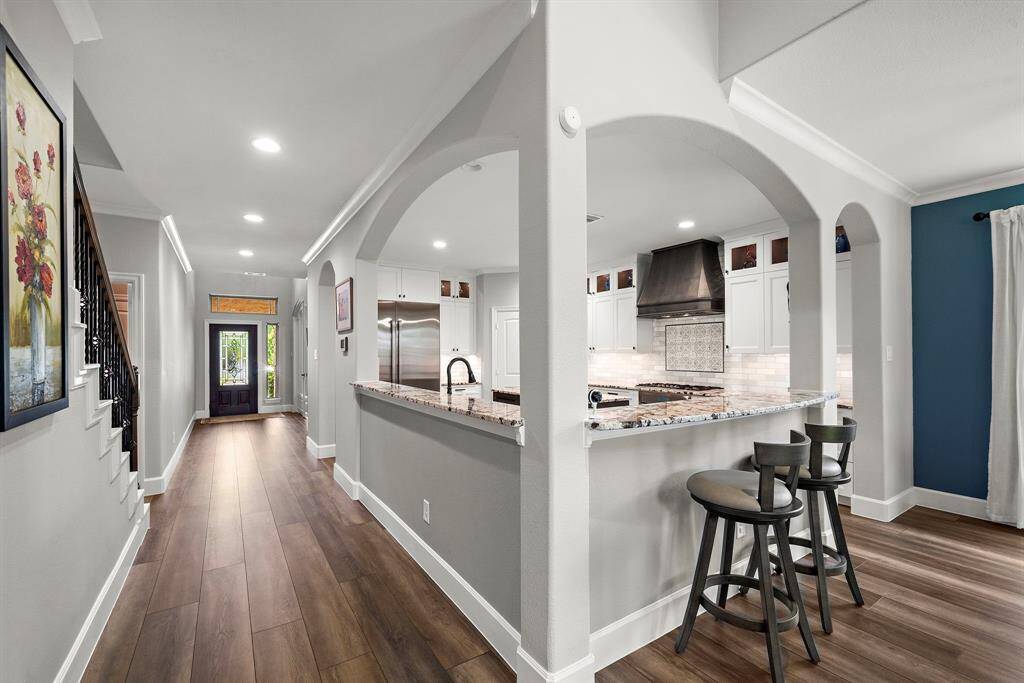 Fresh premium paint and upgraded lighting with the addition of multiple recessed lights.