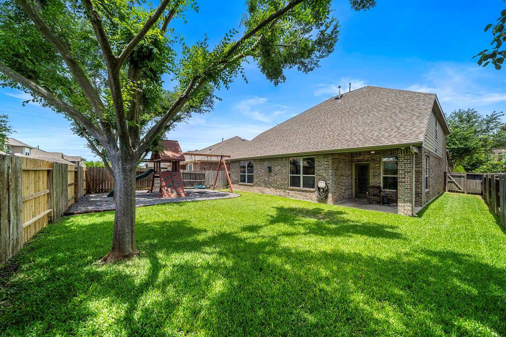 Designated play area offers the perfect setup for fun and outdoor adventures.