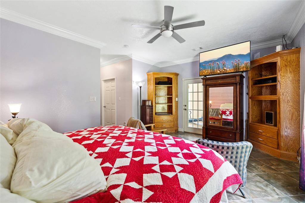 Owner's bedroom. That French door leads into a flex space off this bedroom that you will find VERY useful!