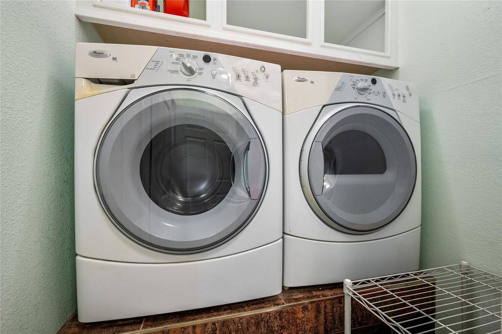 Washer and dryer will be included with the home.