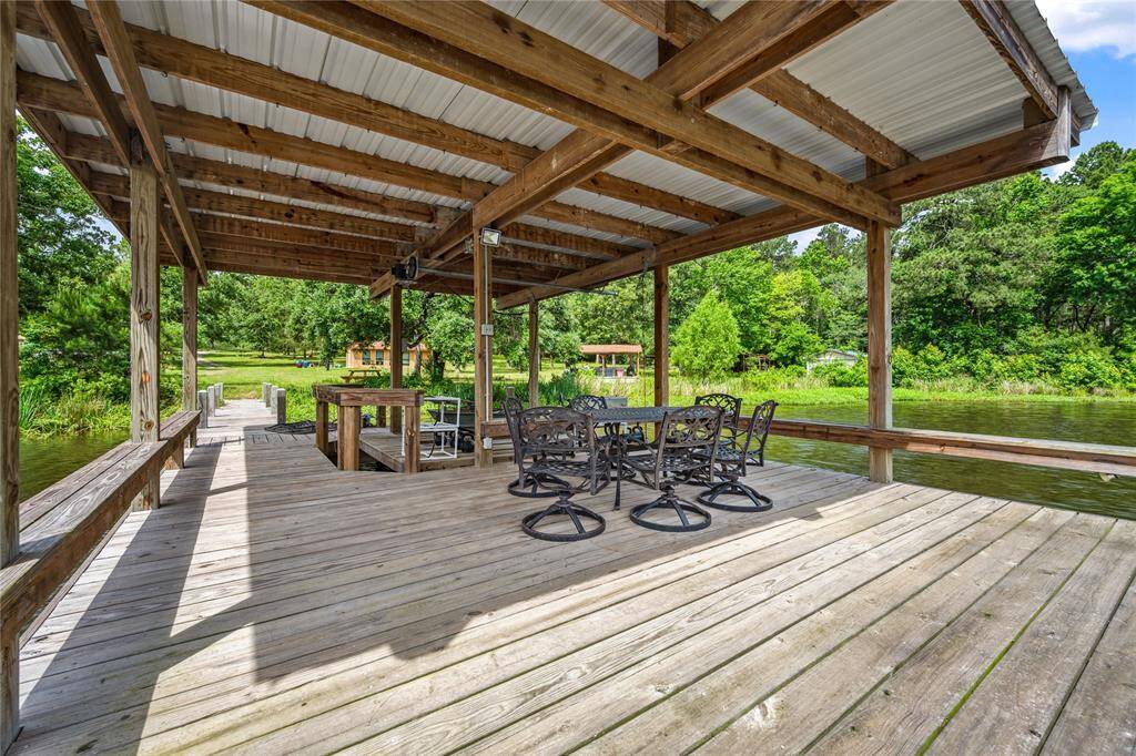 Boat dock covered area - it is very spacious!