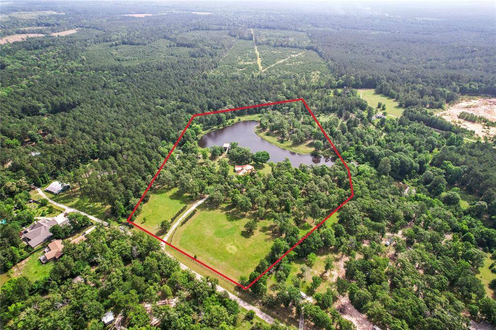 Aerial view of this private property!