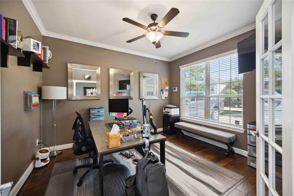 Office with French Doors