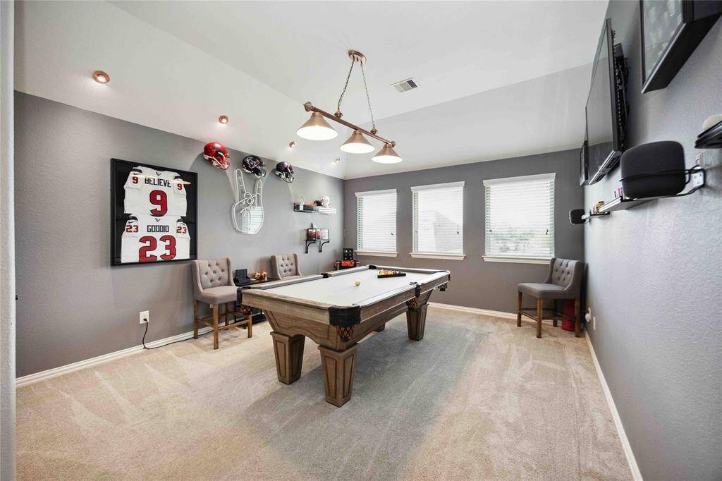Game room off of media room.
