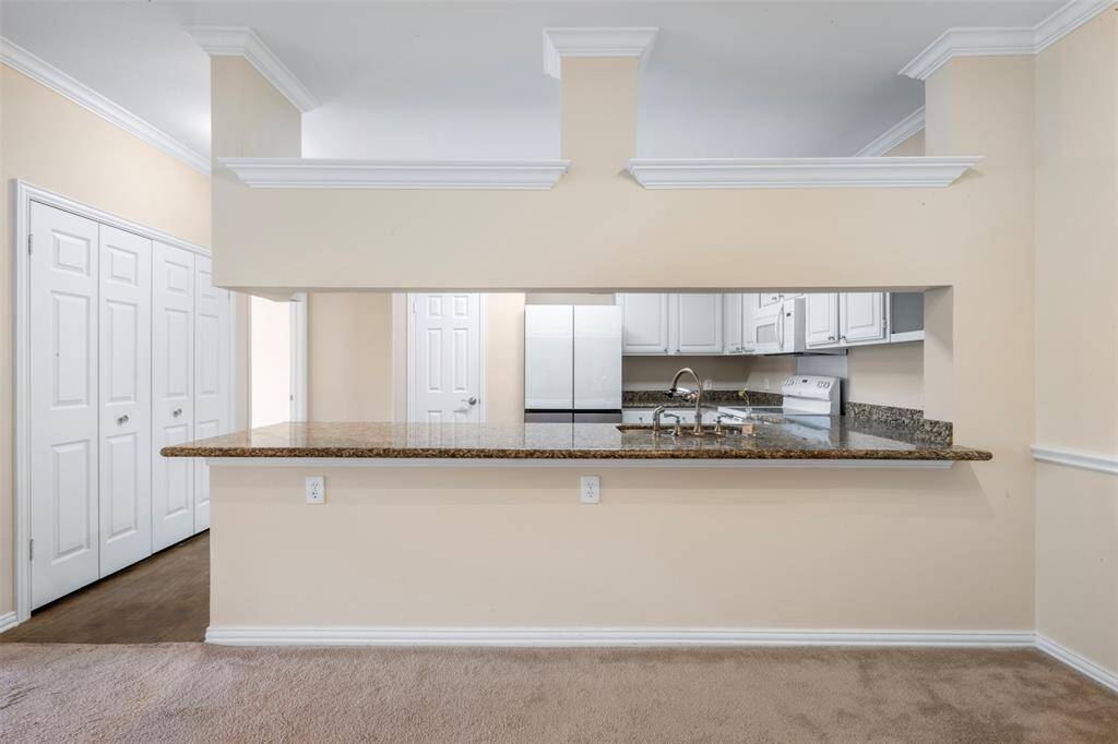 Kitchen with bar view