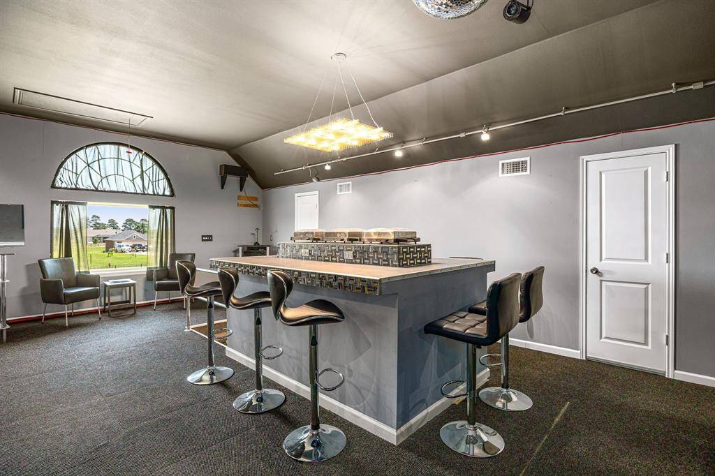 With plenty of seating, this space is perfect for enjoying games, food, movies, and dancing with friends!