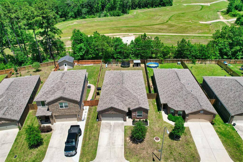 No back neighbors and lots of trees behind the house combine for a beautiful view of the home and area!