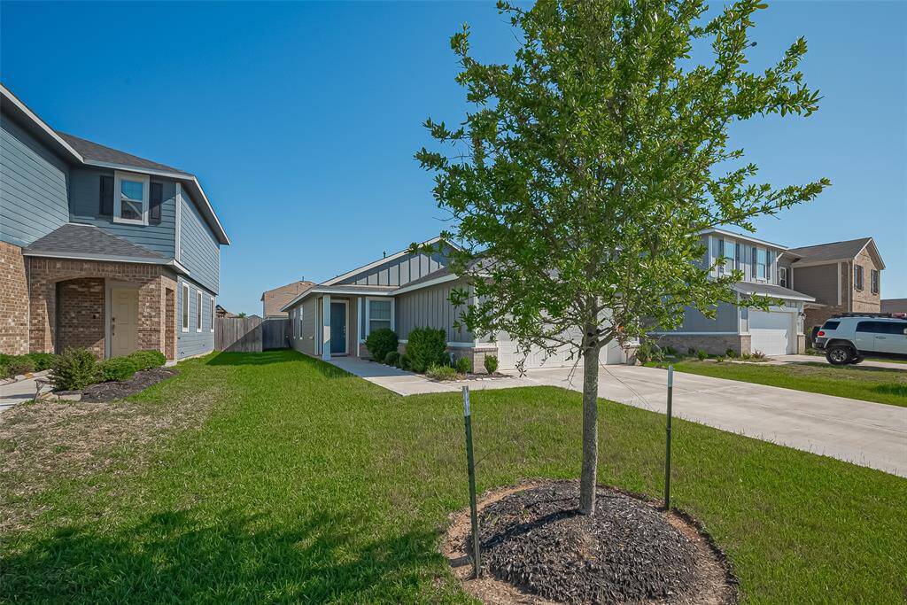 Impeccably maintained front yard and garden