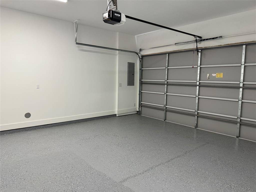 Epoxy painted garage