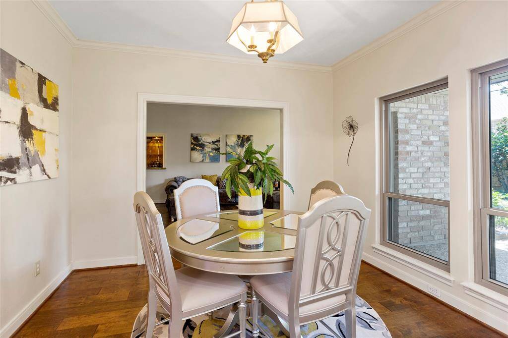 just past the dining room you enter the kitchen and breakfast nook...