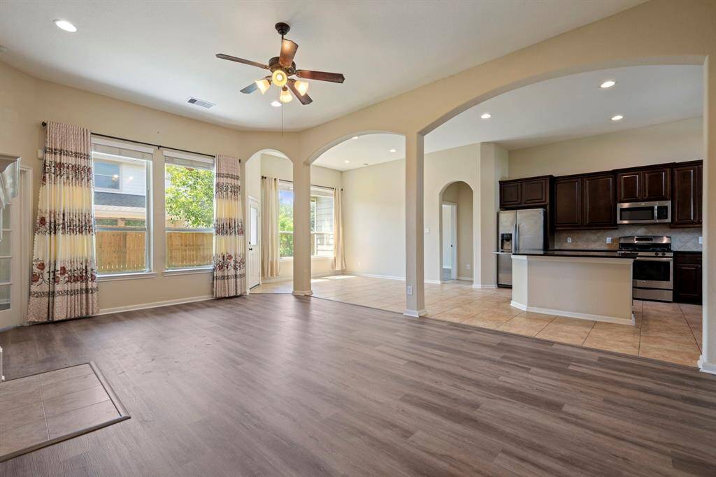 The living and breakfast have huge windows so it brings in tons of natural light