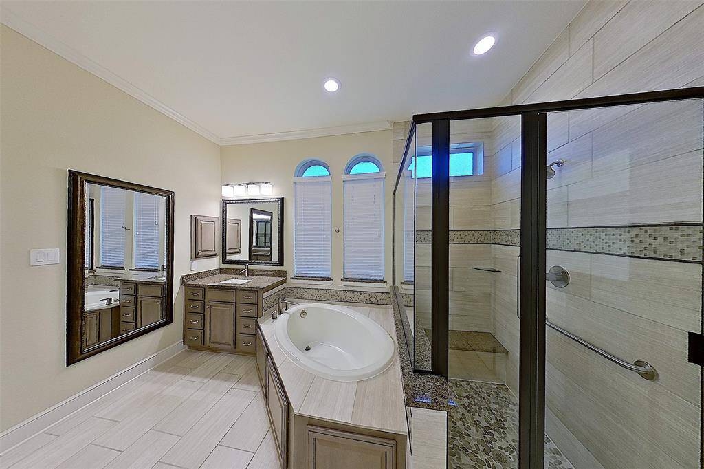 Primary with two separate vanities