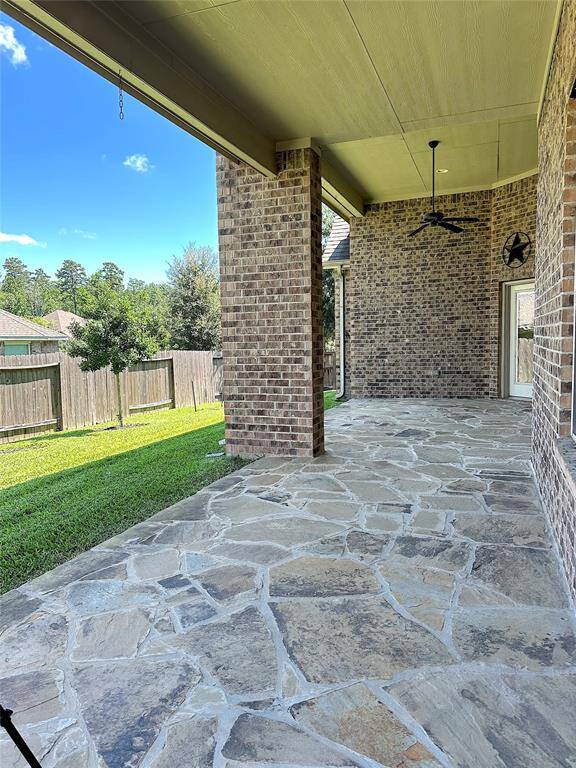 Excellent space for dining and grilling (gas hookup in place)
