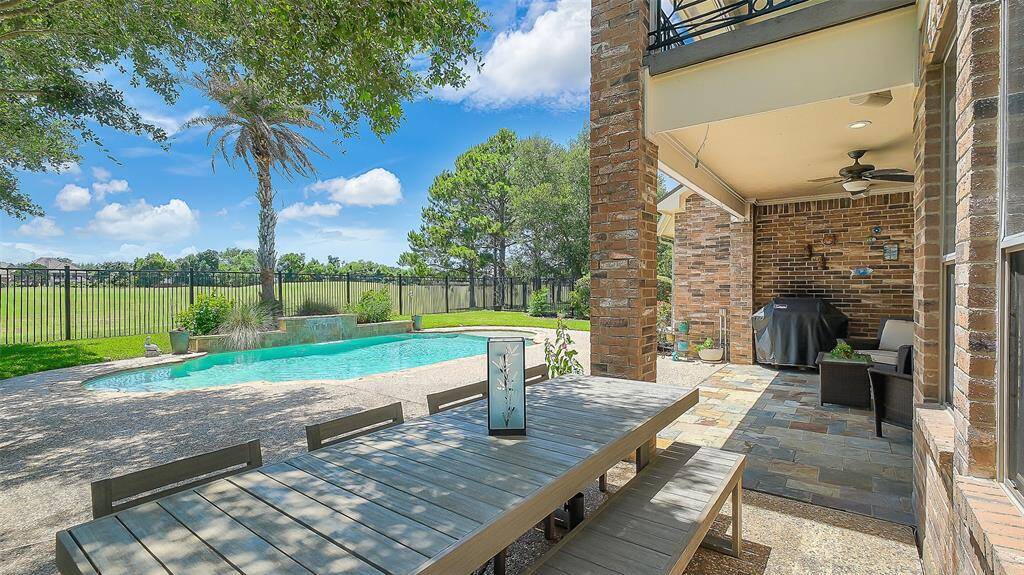 Look at this gorgeous view. Relaxing covered patio down and balcony patio up.