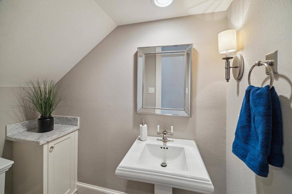 Half bathroom on the first floor.