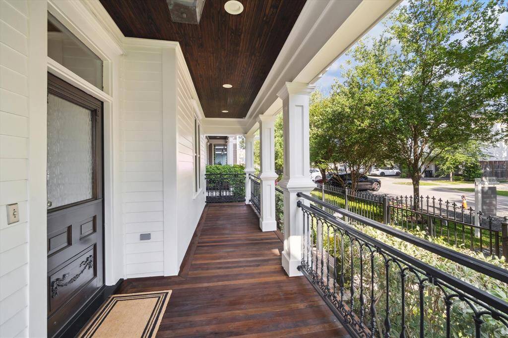 Lots of room for rocking chairs to enjoy the front porch in the evening.