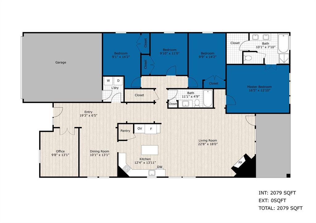This floor plan should by no means represent the actual measurements of the property. If you are concerned about the measurements, you should independently verify them.