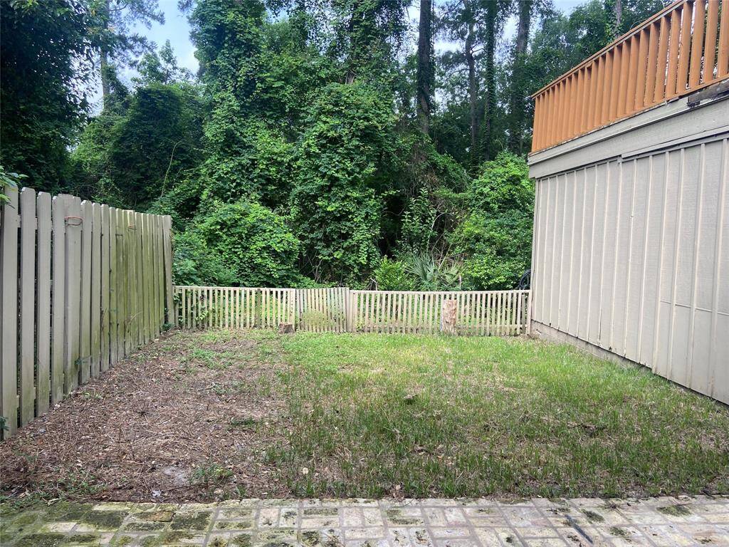 The backyard is large enough for pets, kids, yard games and more!