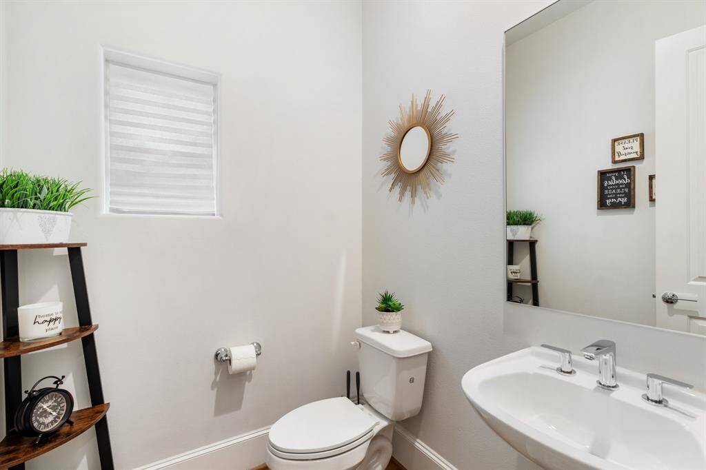 Half Bath on First Floor