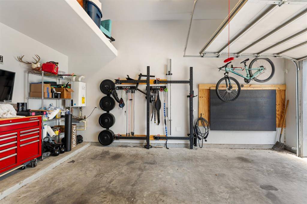 Built In Workout System and Storage!