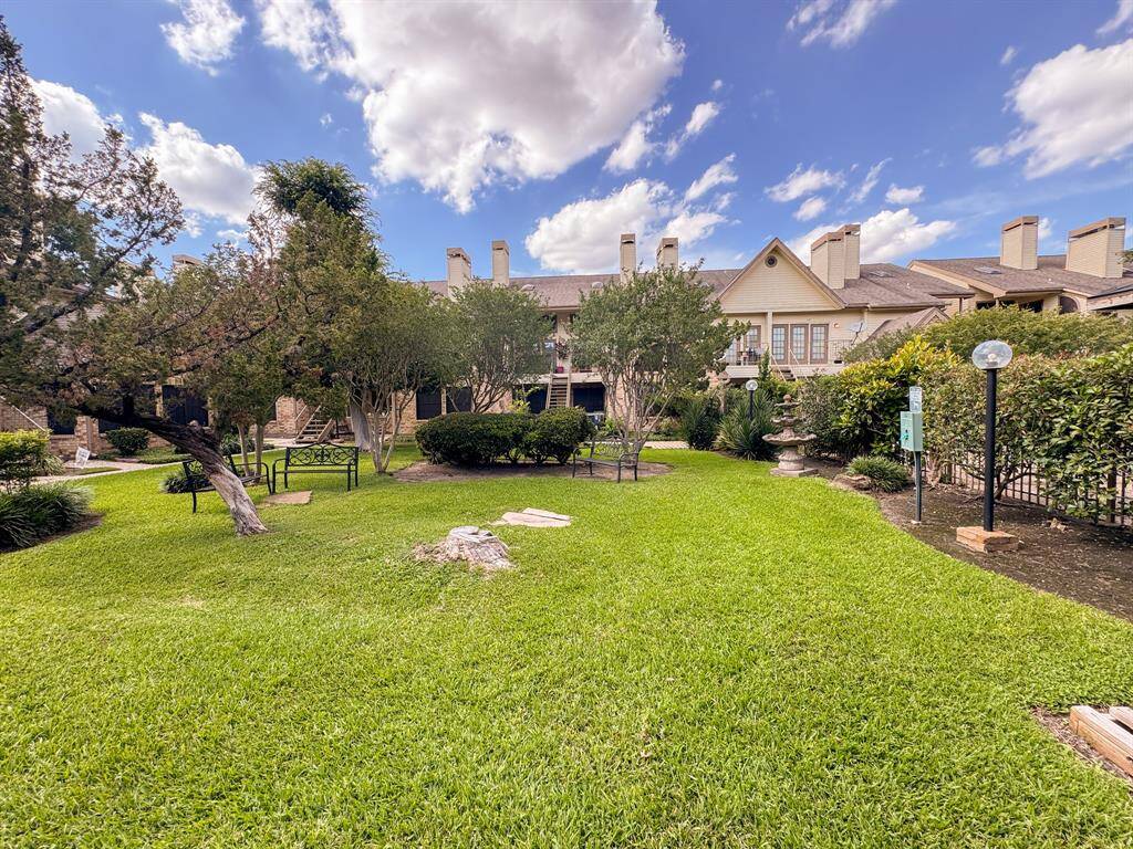 The community has several outdoor spaces for residents to enjoy.