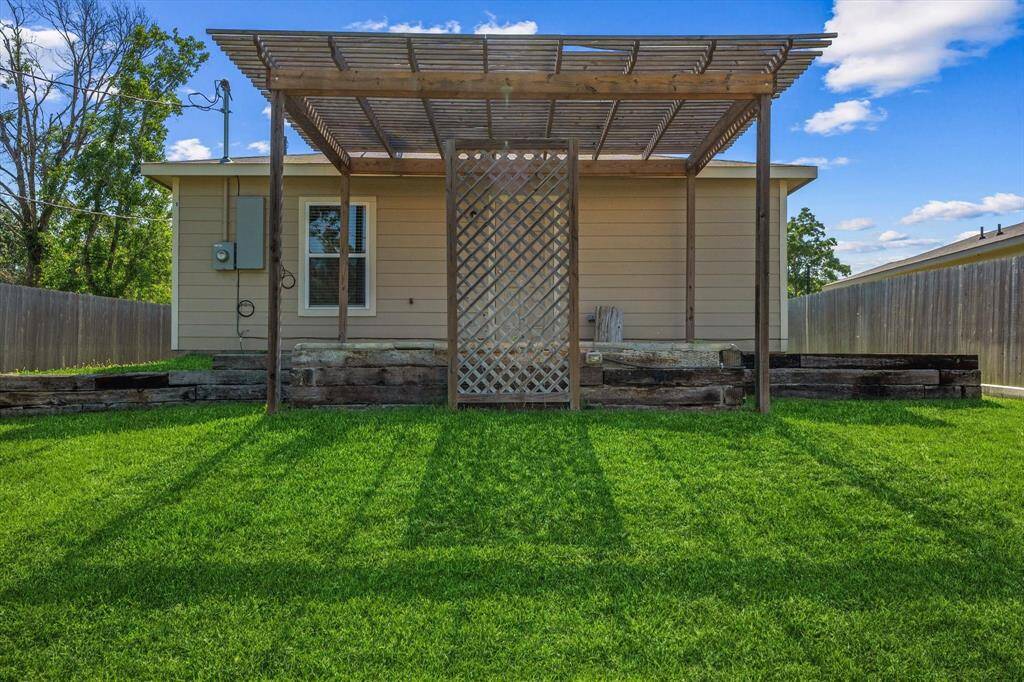 Covered back patio