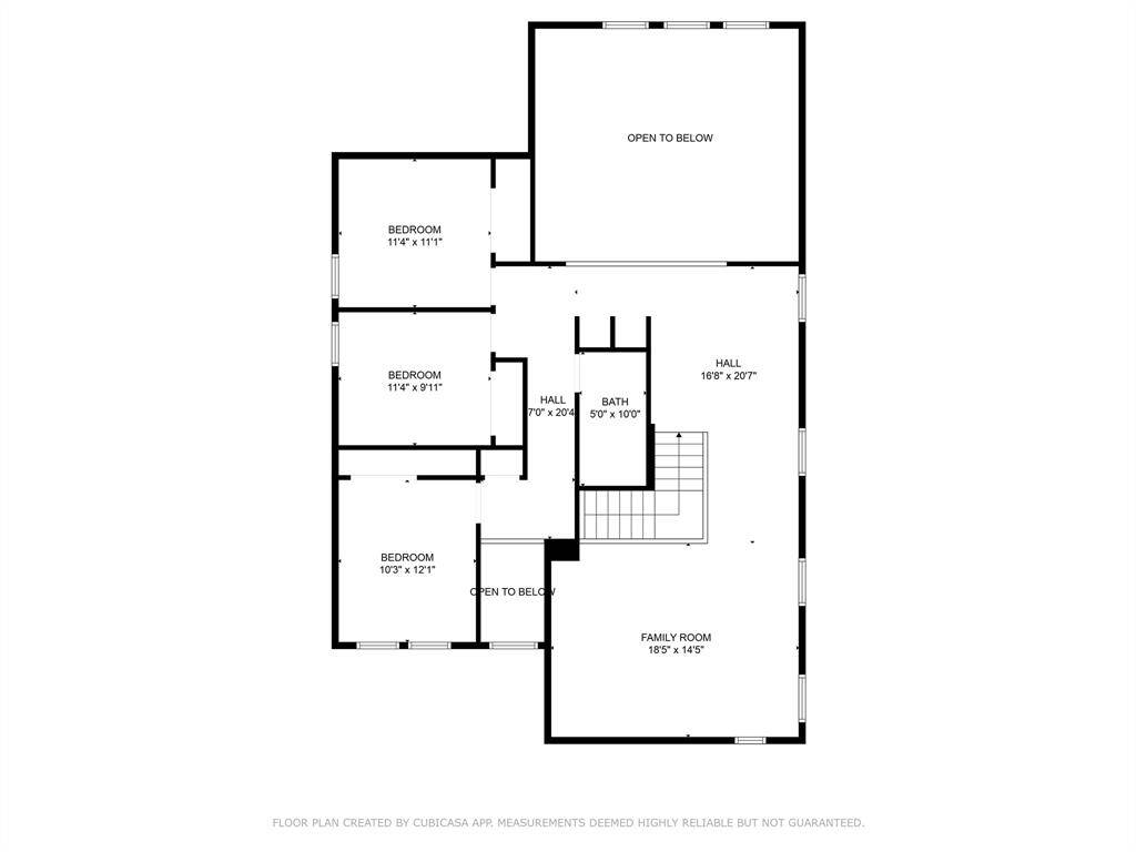 Second floor - 2D Floor Plan showcasing upper-level layout.
