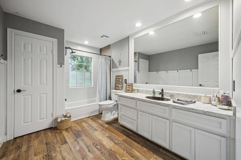 The guest bathroom-Thoughtfully designed with guests in mind. Perfect blend of function and charm.