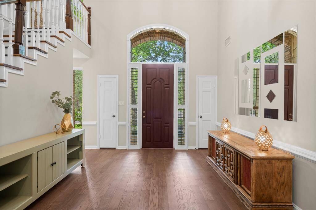 Wood floors throughout the home!