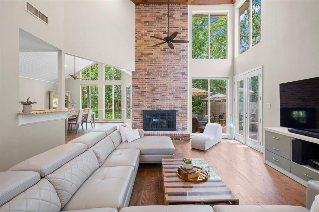 Trees surround the home and allow for the most beautiful view!