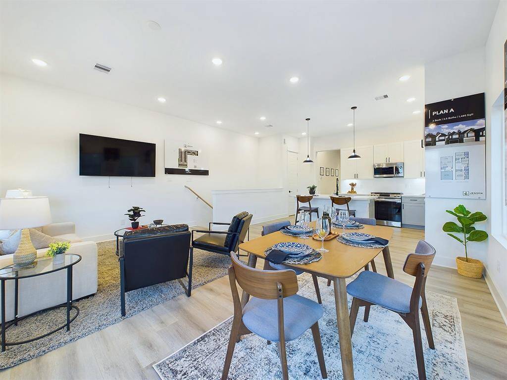 Two-story homes with open living area & kitchen on the second floor, ideal for entertaining. FINISHES & FLOOR PLANS WILL VARY! Ceiling fans are not included!