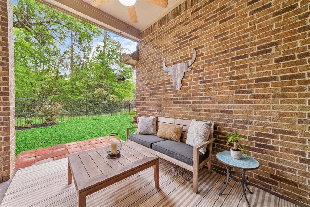 Large covered patio