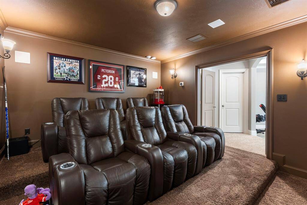 Media room just off game room.