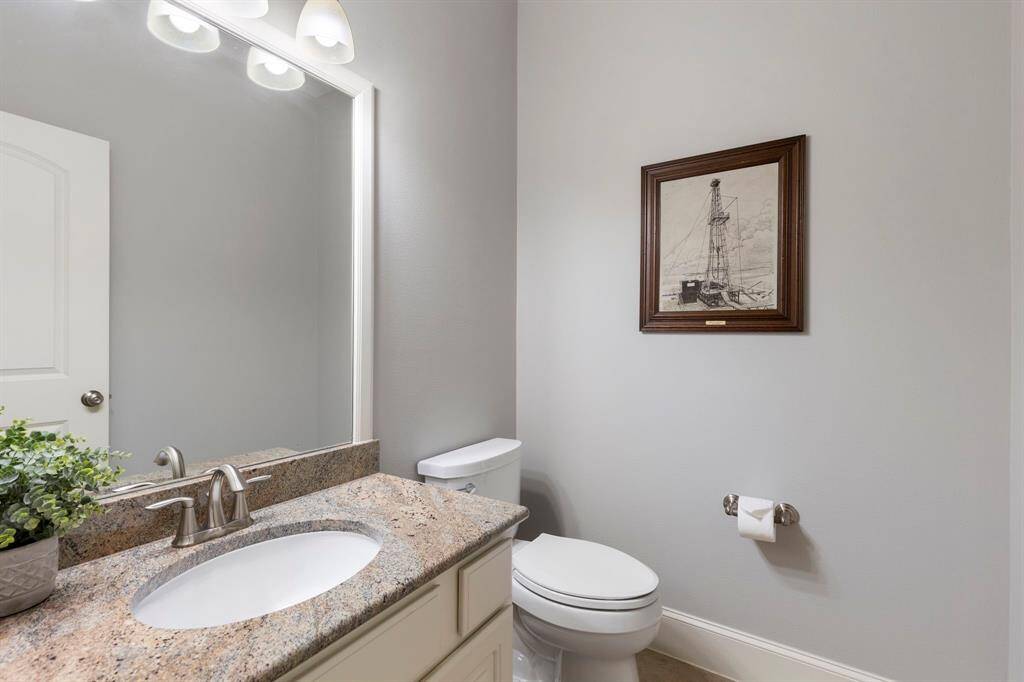 Half bath just off the game room.