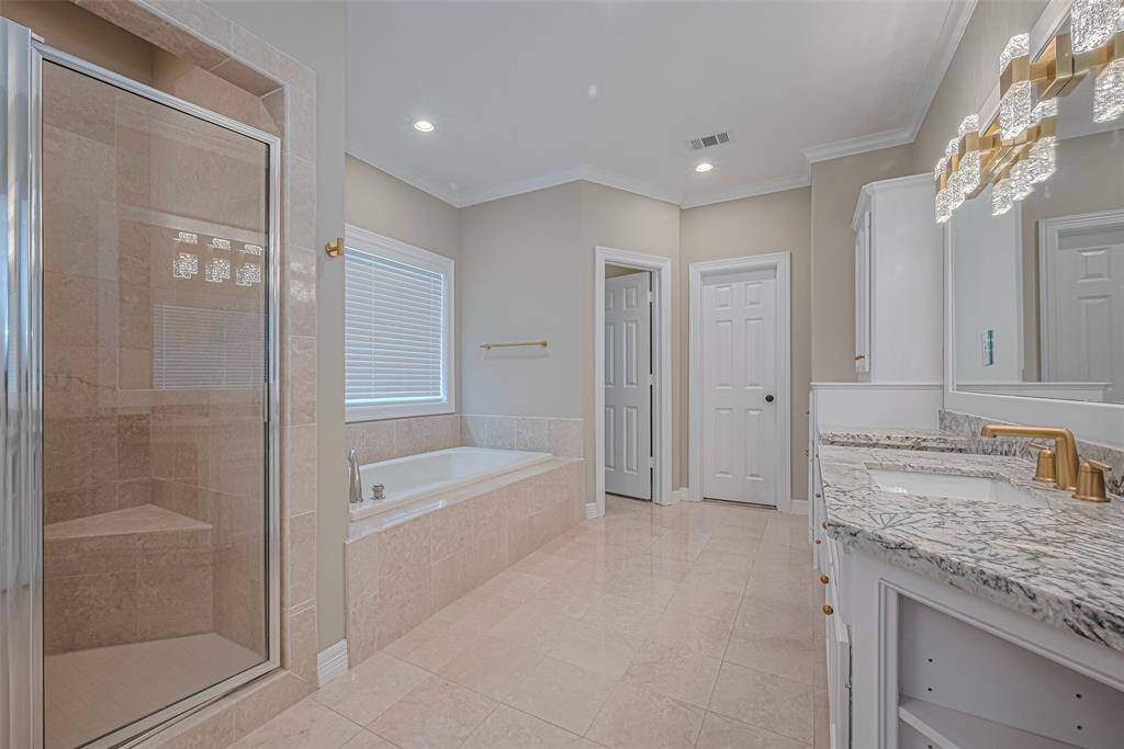 Primary Bathroom with updated hardware
