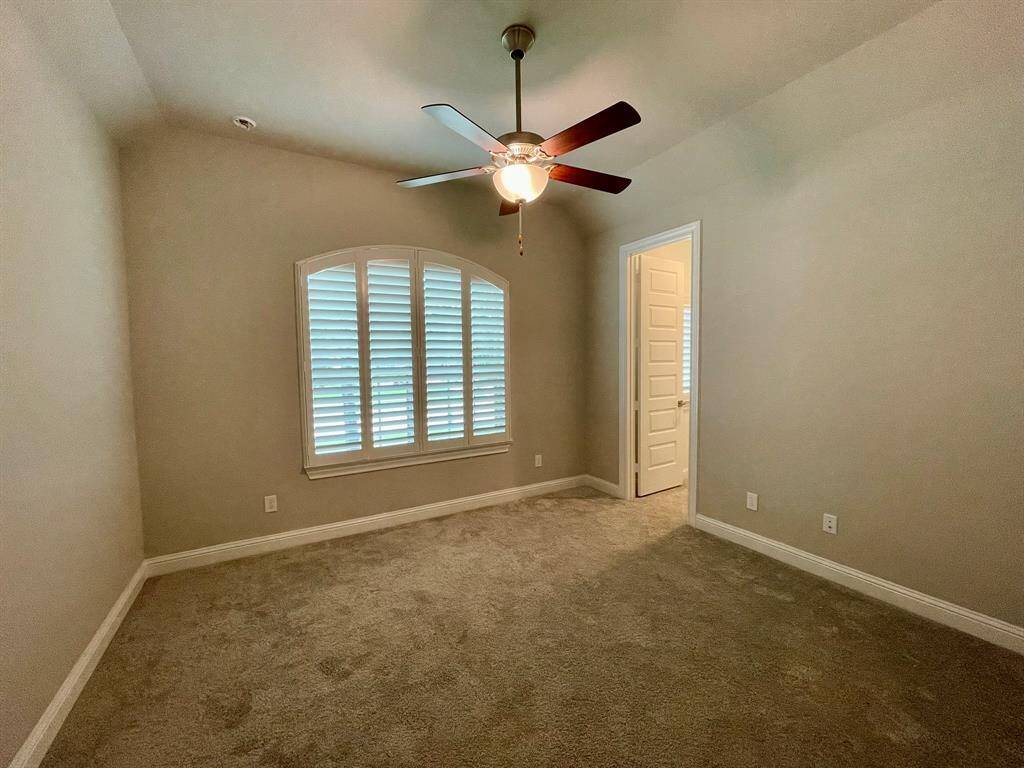 This Bedroom faces the front of the home.