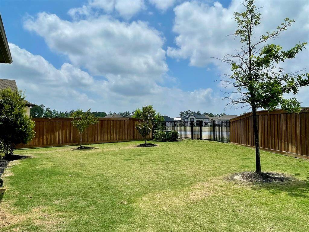 Nice Water Feature with Fountain behind the home.  No direct rear Neighbors affords a great amount of privacy.