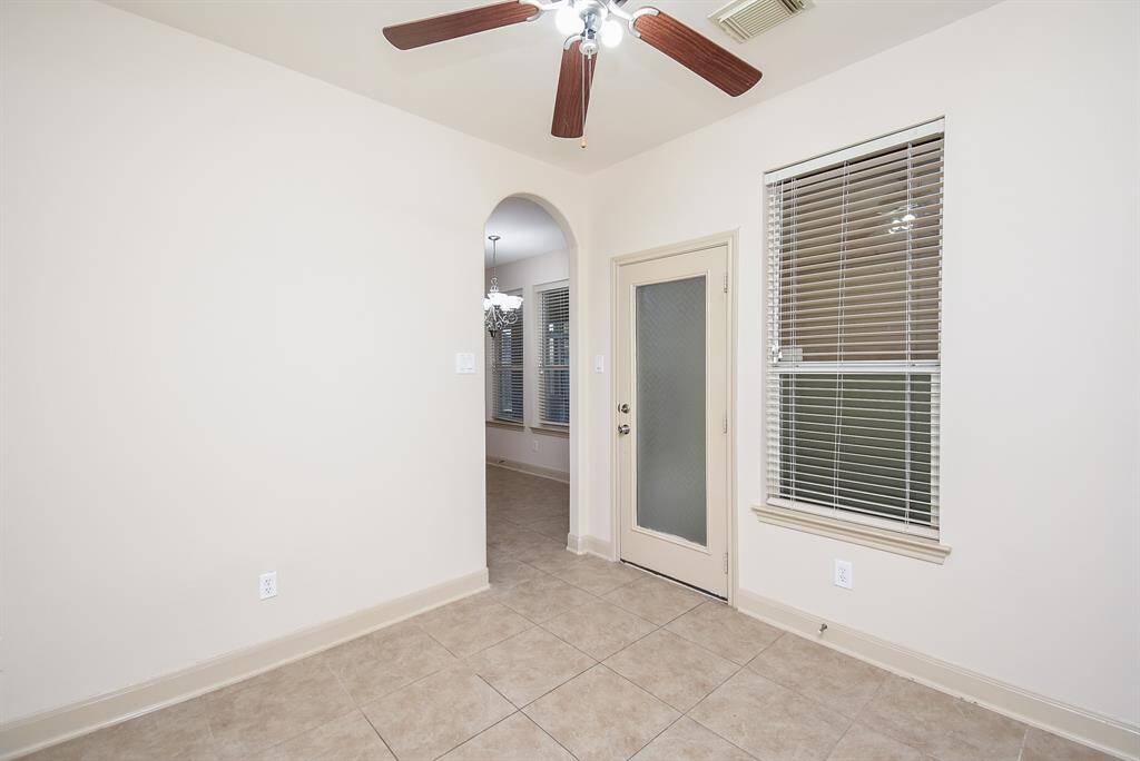 Another Flex room off of the kitchen! Seller used this room as a sewing room.