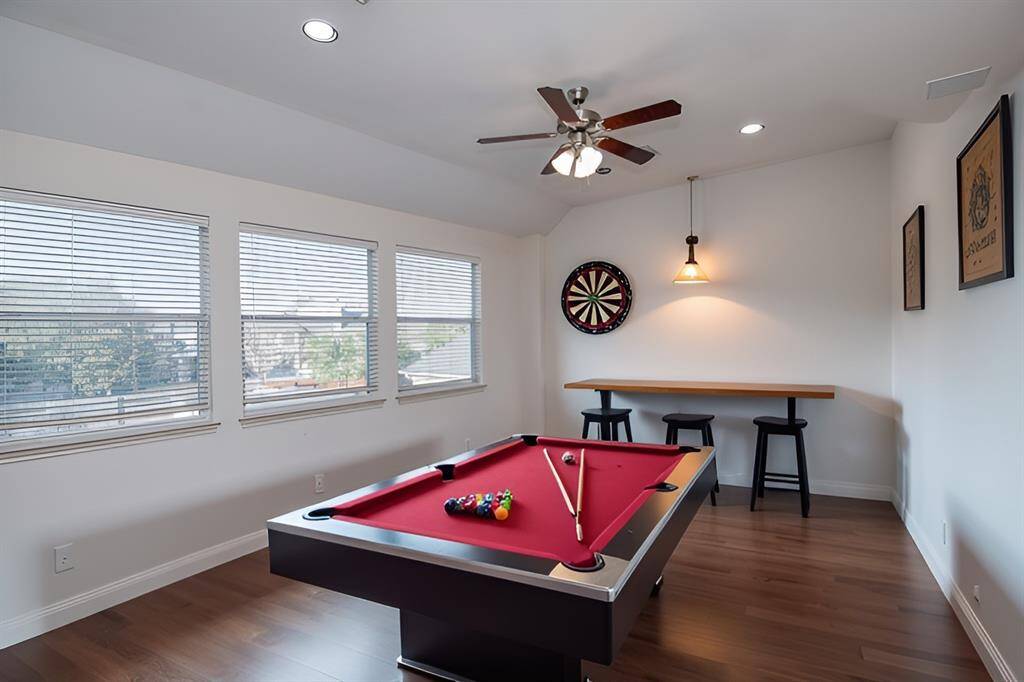 Game room or Media room is located upstairs. This large space is open and versatile. Virtually Staged.