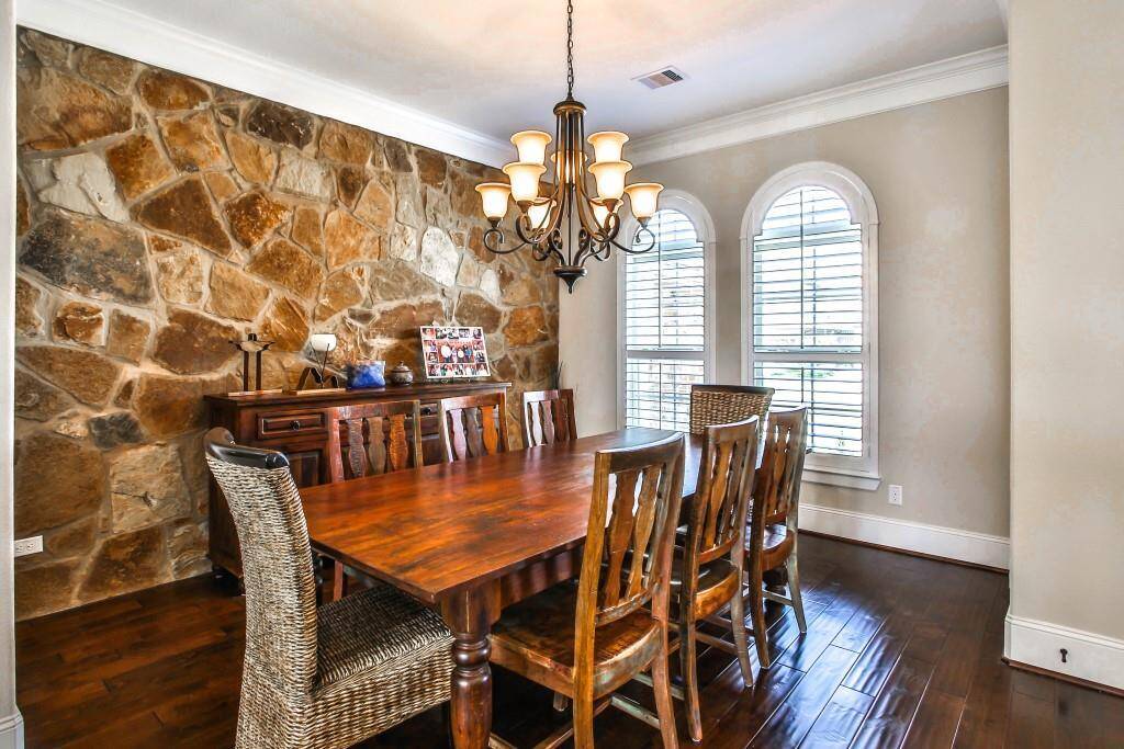 Dining room is open enough for many guest!