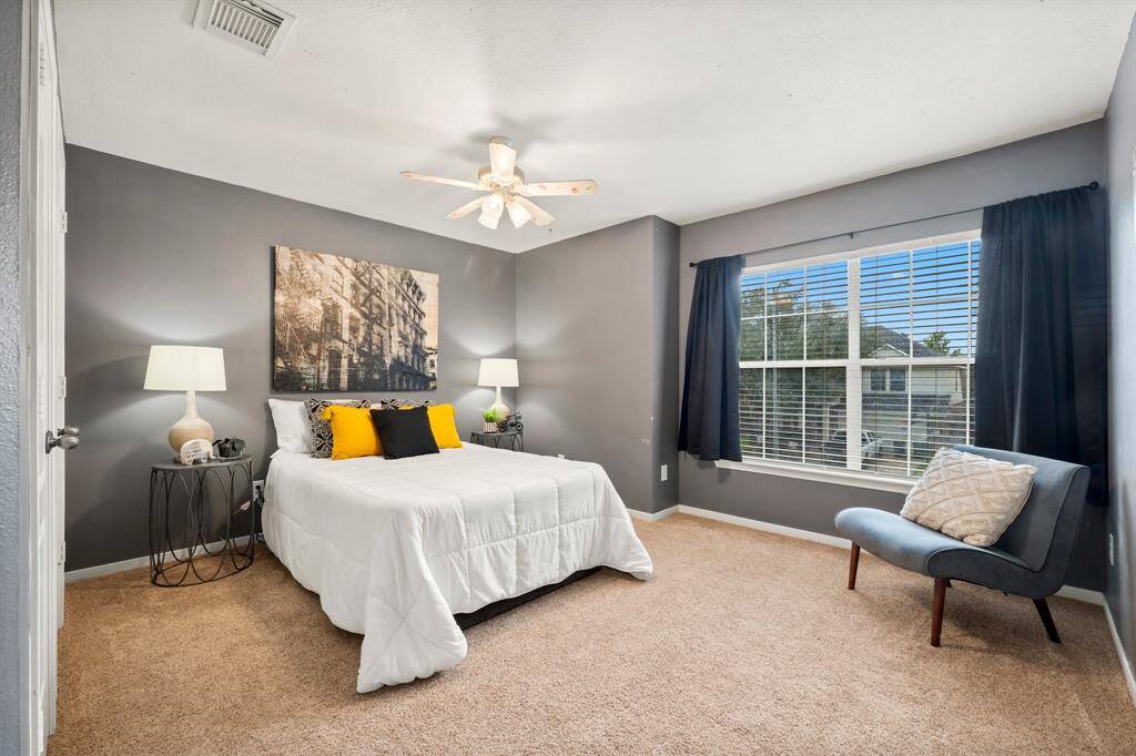 Spacious secondary bedroom located upstairs.