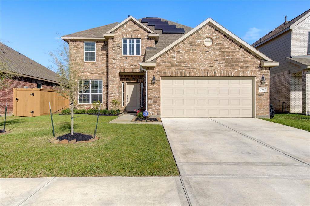Front of the home. Beautiful newly constructed neighborhood. Exterior brick on 3 sides. Beautifully landscaped. Sprinkler system included for the full yard.
