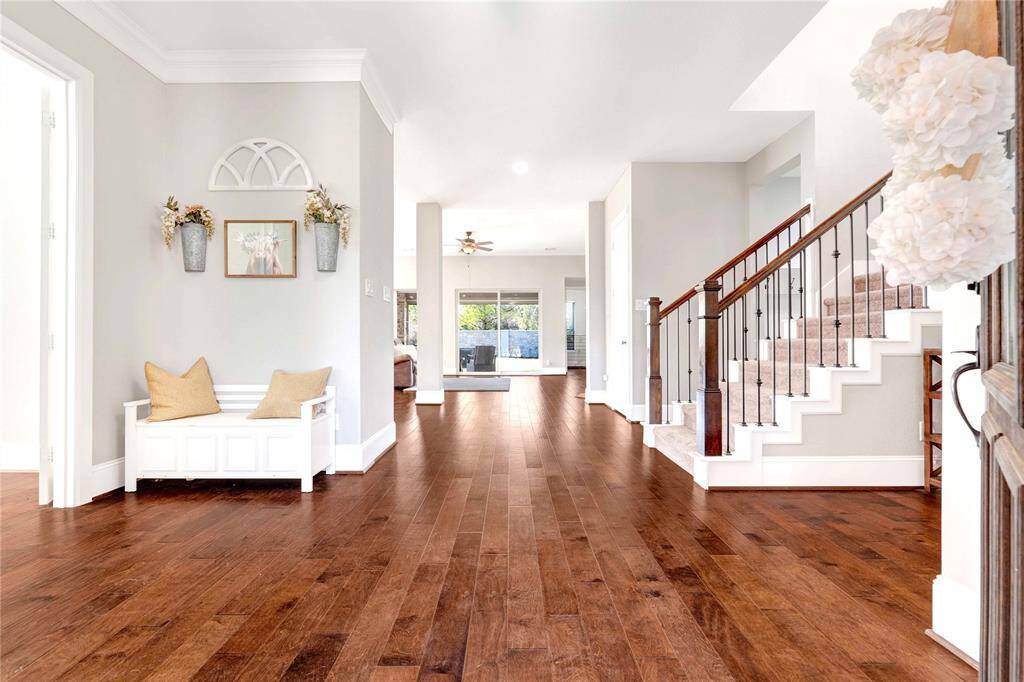 Upgraded hard wood floors throughout the home